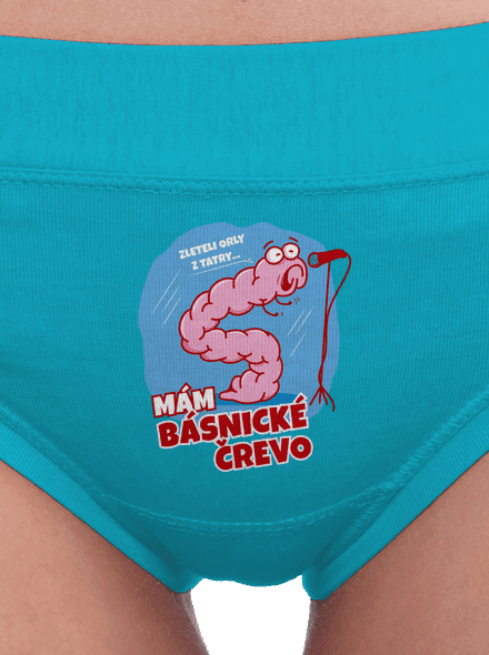 Básnické črevo dámske nohavičky Turquoise