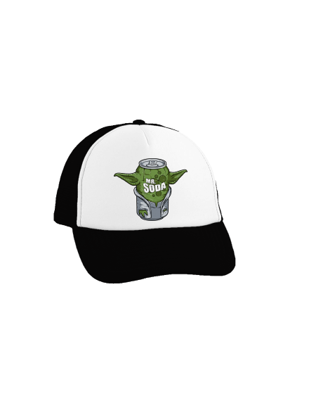 Mr. Sóda šiltovka truckerka Black cap