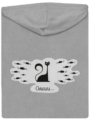 Oouuu pánska mikina na zips Light Melange