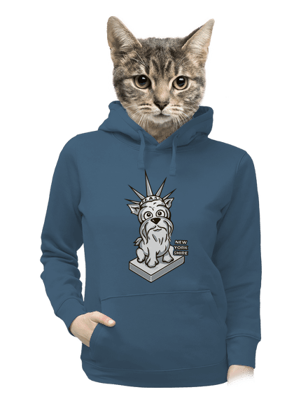 New Yorkshire dámska mikina klokanka Denim