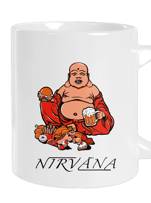 Nirvána veľký hrnček White