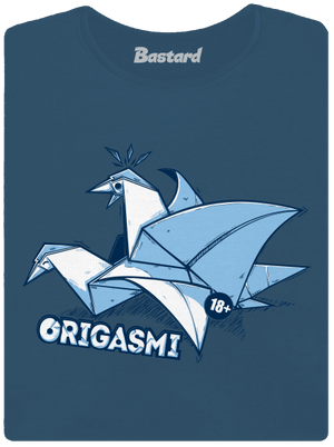 Origasmi dámske tričko prémium Petrol Blue