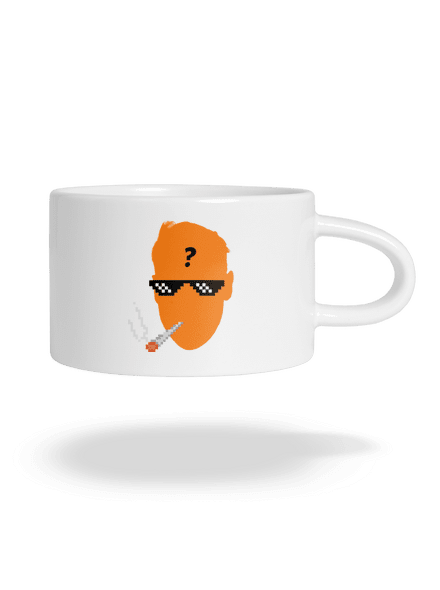 Thug life hrnček makronka White