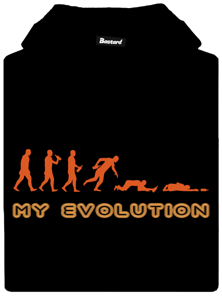 My evolution pánska mikina klokanka Black
