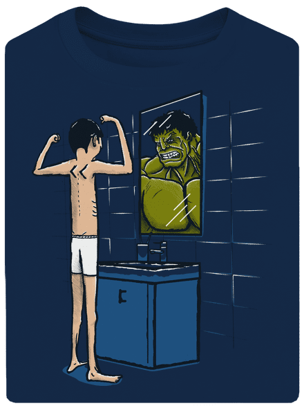 Hulk unisex tričko oversized Midnight Blue