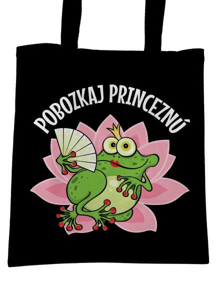 Pobozkaj princeznú a princa taška Black