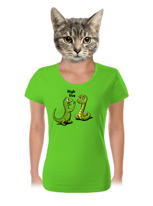 High Five dámske tričko Apple Green