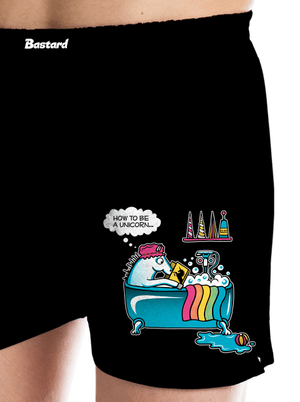 Ako sa stať jednorožcom pánske trenky Black