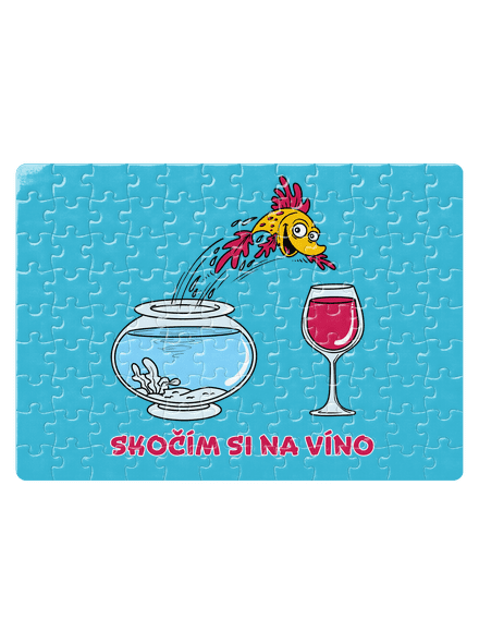 Skočím si na víno puzzle White
