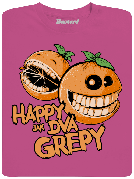 Happy grepy detské tričko Fuchsia