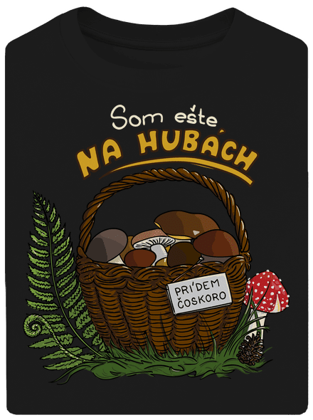 Na hubách unisex tričko oversized Black