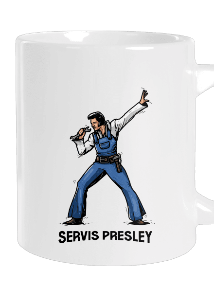 Servis Presley veľký hrnček White