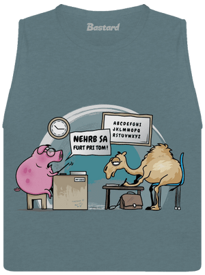 Nehrb sa dámske tielko voľné Heather Deep Teal