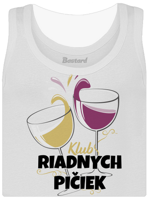 Klub riadnych pičiek dámske tielko klasické White