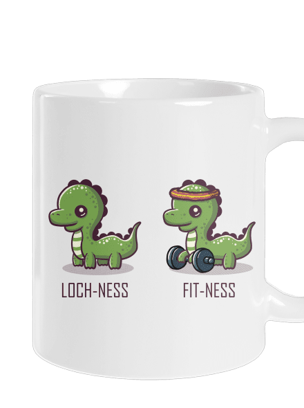 Fit-ness klasický hrnček White