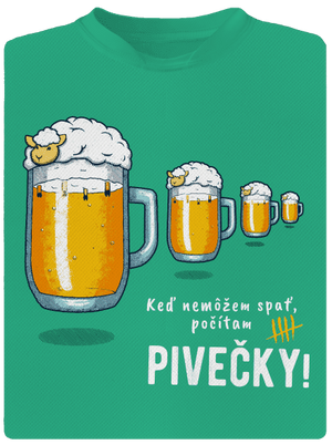 Pivečka pánske športové tričko Mint Mal