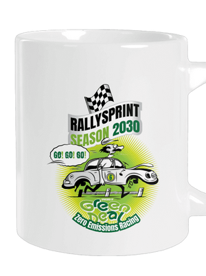 Rallysprint 2030 veľký hrnček White