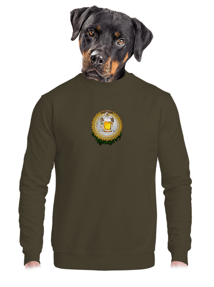 Pivný horoskop: Kozorožec unisex mikina bez kapucne Urban Khaki