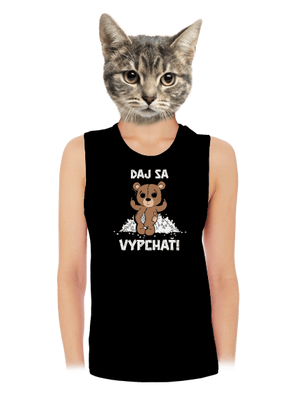 Jdi se vycpat dámske tielko voľné Black