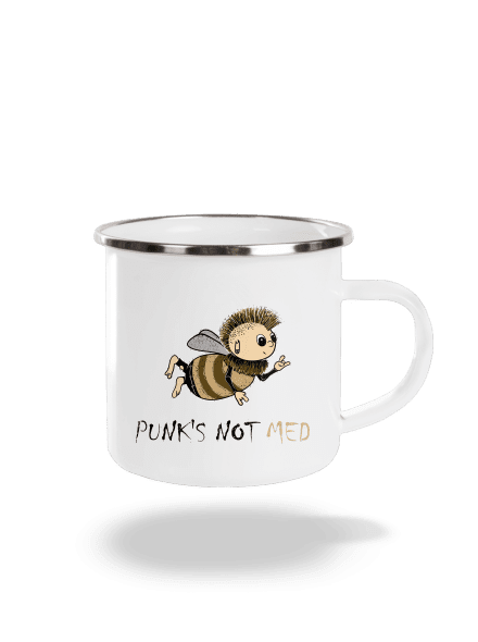 Punks Not Med plecháčik White