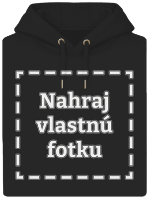 Vlastná potlač unisex mikina premium Dark Black