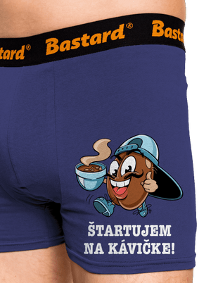 Štartujem na kávičke boxerky Blue Navy