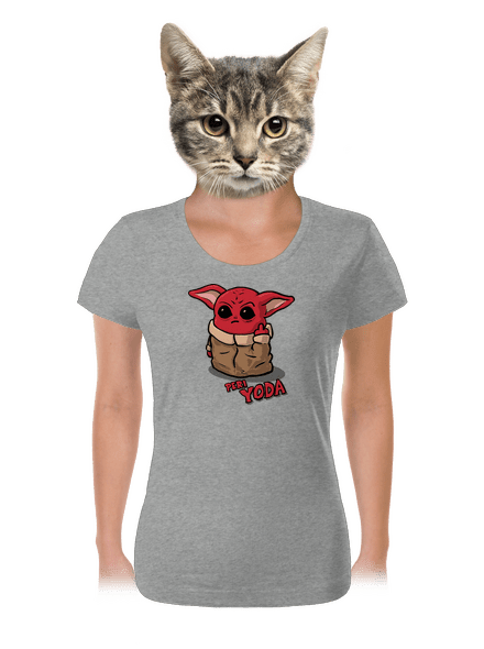 Peri Yoda dámske tričko Dark Gray Melange