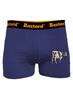 Cow drink boxerky Blue Navy