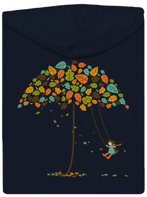 Radosť z jesene dámska mikina na zips Navy Mal