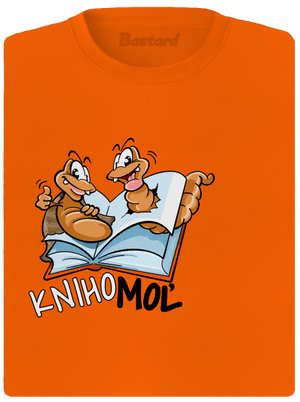 Knihomoľ dámske športové tričko Neon Orange