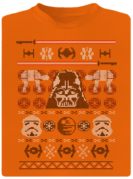 Vader na svetri detské športové tričko Neon Orange