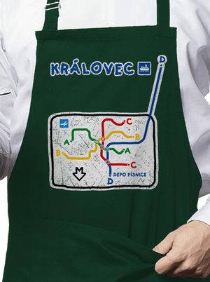 Metro Královec zástera Bottle Green