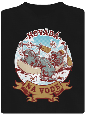 Hovädá na vode detské športové tričko Black