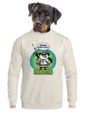 unisex mikina bez kapucne