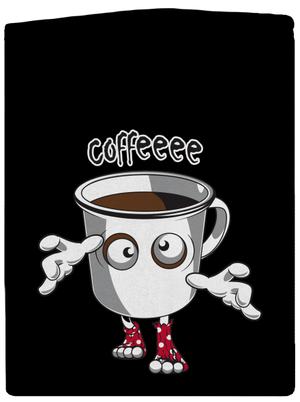 Zombie kafe pánska mikina na zips Black