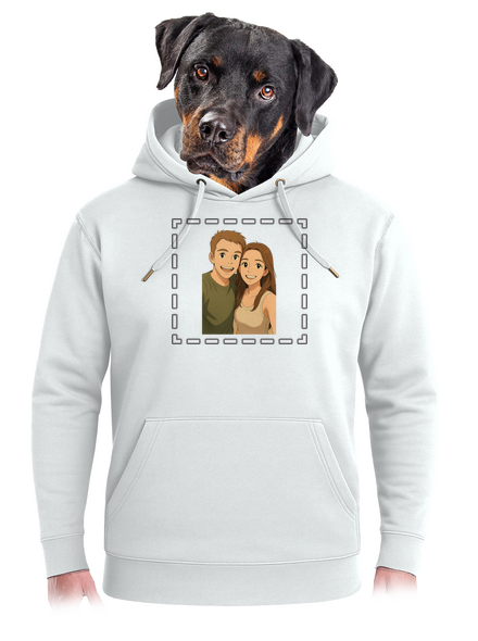 Ghibli efekt z vlastnej fotky unisex mikina premium Snowwhite