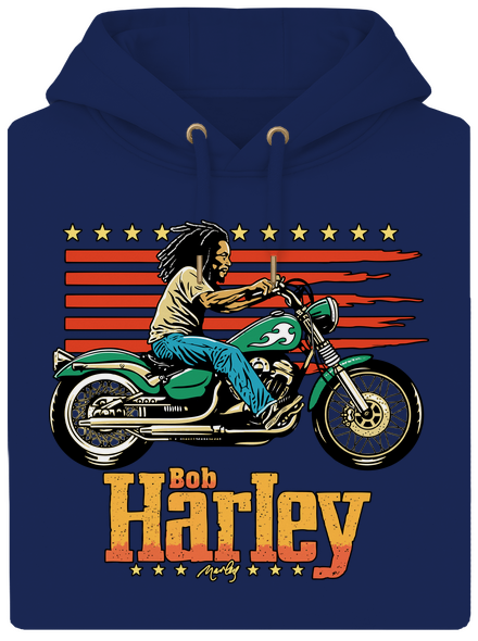 Bob Harley unisex mikina premium Navy