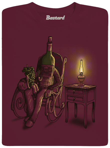 Dedo, rozprávaj pánske tričko Burgundy