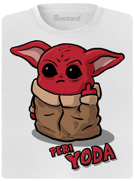 Peri Yoda dámske športové tričko White