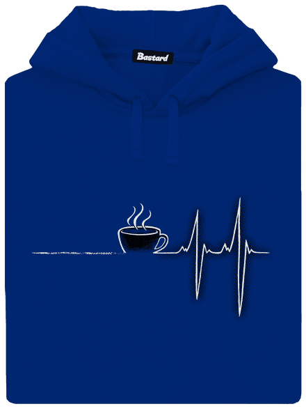 Coffee help dámska mikina klokanka Royal Blue Mal