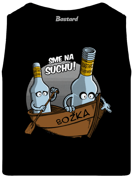 Na suchu pánske tielko Black