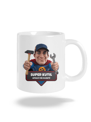 Super otec klasický hrnček White