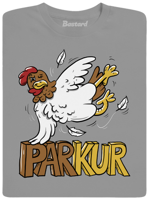 Parkur pánske tričko Sport Grey