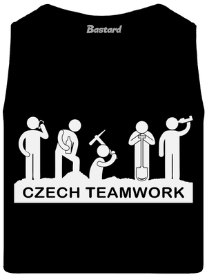 Czech Teamwork pánske tielko Black