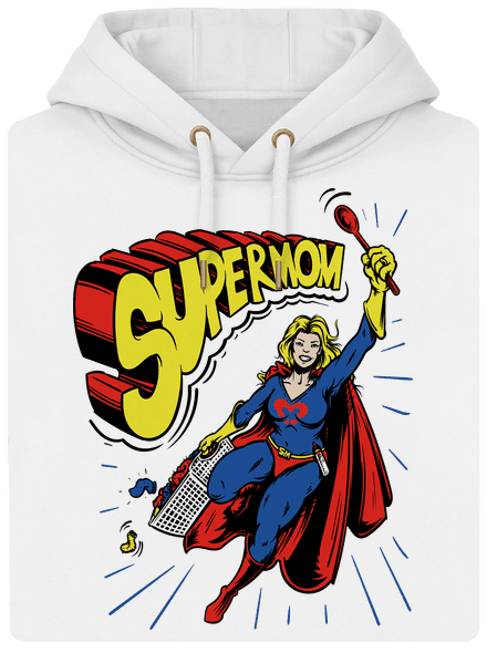 Supermom unisex mikina premium Snowwhite