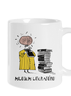 Milujem literatúru klasický hrnček White