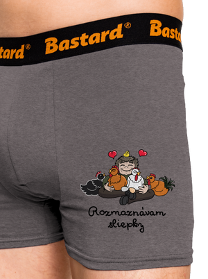 Rozmaznávam sliepky boxerky Gray Melange