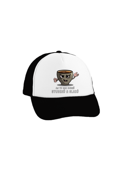 Studená káva šiltovka truckerka Black cap