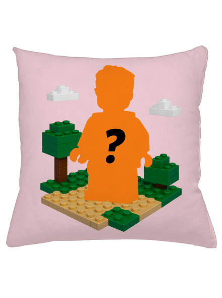 Lego z vlastnej fotky vankúš Light Pink