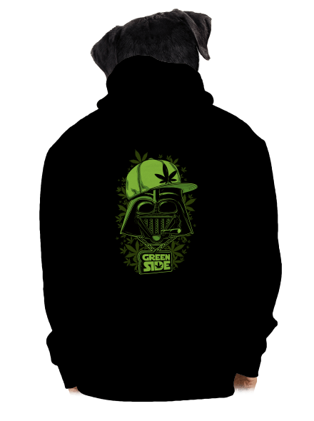 Green Side pánska mikina na zips Black